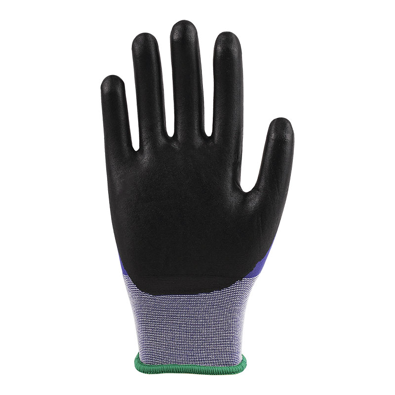 21 Gauge Nylon Gloves Ultra Fine Foaming Blue