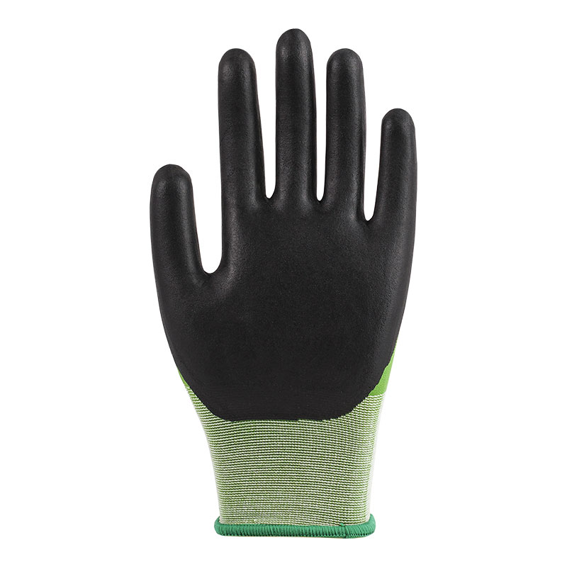 21 Gauge Ultra Fine Foaming Green Nylon Latex kesztyű